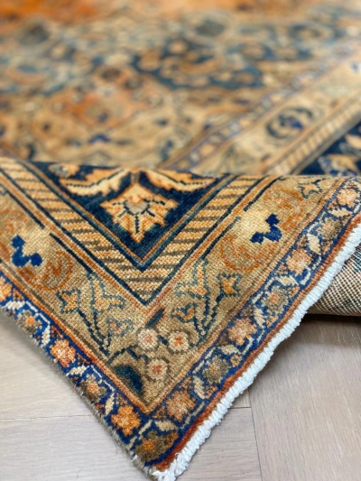 Vintage kirman vloerkleed 64332 383cm x 291cm